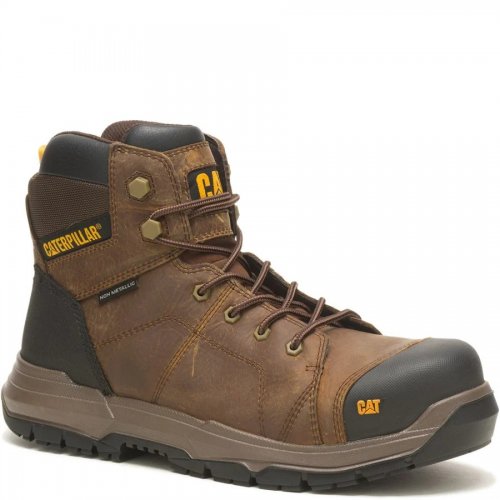 CAT Crossrail 2.0 Waterproof Safety Boots Brown