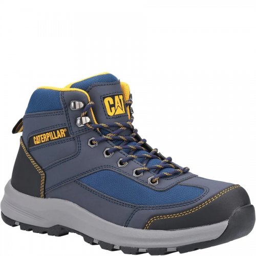 CAT Elmore Mid Safety Boots Blue