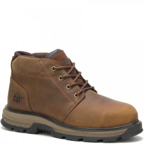 CAT Exposition 4.5" Safety Boots Brown