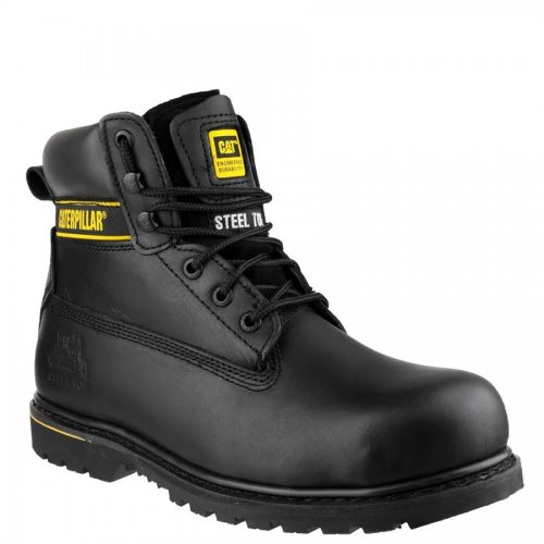 CAT Holton SB Black Steel Toe Safety Boots