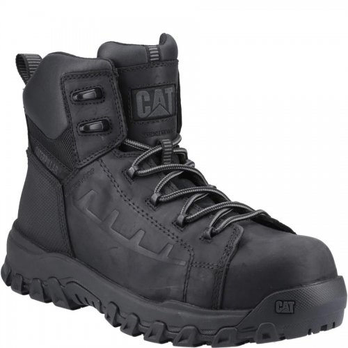 CAT Threshold Waterproof Safety Boots Black