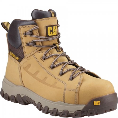 CAT Threshold Waterproof Safety Boots Honey