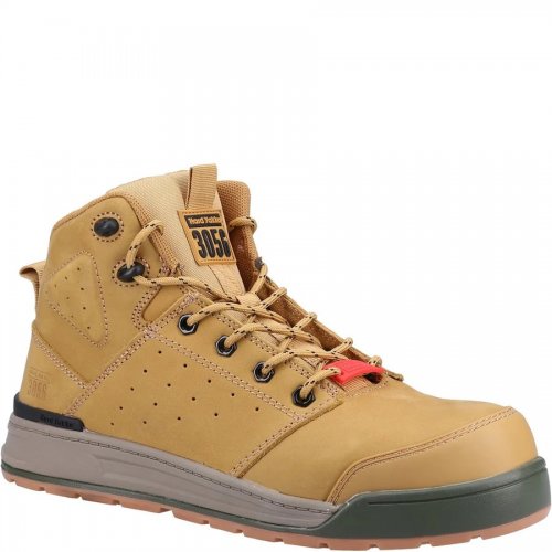 Hard Yakka 3056 PR 130MM Side Zip Wheat Safety Boots