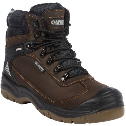 Apache Ranger Brown Safety Boots Steel Toe Cap & Composite Midsole