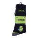 Apache Burlington Black Cotton 3 Pack Work Socks