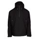 Apache White Rock 1/4 Zip Black Rain Jacket Lightweight
