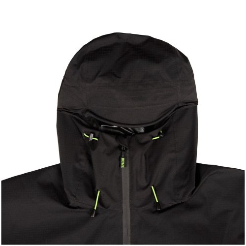 Apache White Rock 1/4 Zip Black Rain Jacket Lightweight