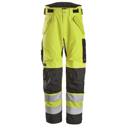 Snickers 6630 Hi-Vis Waterproof 37.5® 2-Layer Light Padded Trousers