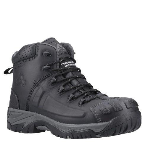 Amblers AS35C S7S Metal Free Black Waterproof Safety Boots