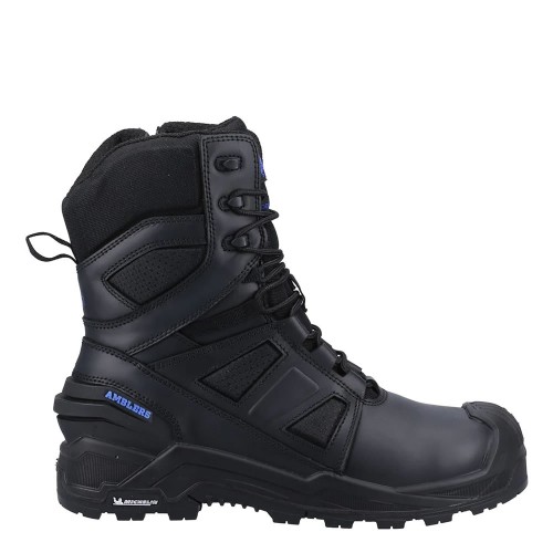 Amblers AS981C Centurion Waterproof High Leg Safety Boots Black