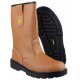 Amblers FS124 Tan Pull On Safety Rigger Boots