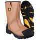 Amblers FS143 Tan Waterproof Safety Rigger Boots