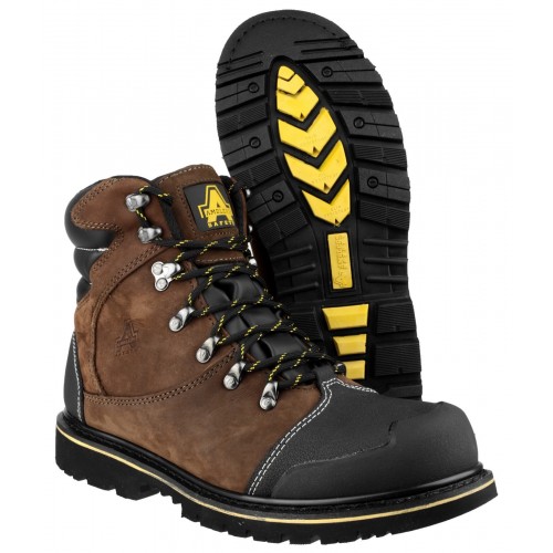 Amblers FS227 Brown Waterproof Safety Boots