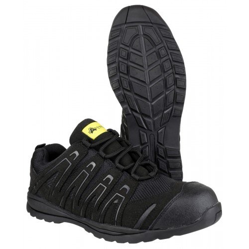 Amblers FS40C Black Safety Trainers