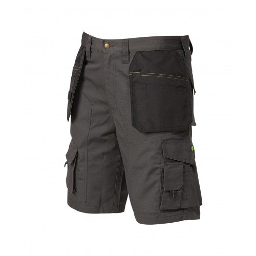 Apache APKHT Grey/Black Cargo Work Shorts