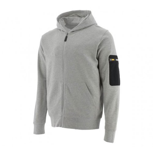 CAT 1910160 Loopback Full Zip Hoodie Grey