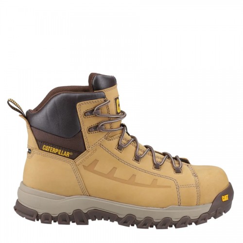 CAT Threshold Waterproof Safety Boots Honey