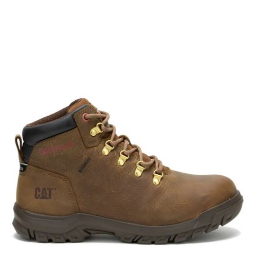 CAT Mae Womens Waterproof Safety Boots Brown