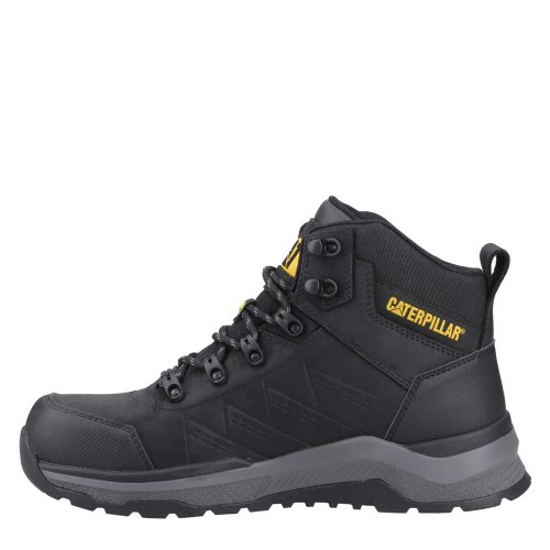 CAT Inductor Leather Safety Boots Metal Free ESD Black