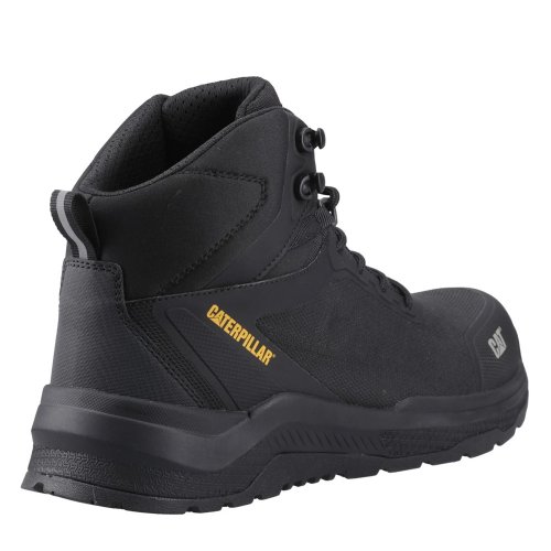 CAT Inductor Mesh Metal Free Black Safety Boots ESD