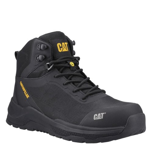 CAT Inductor Mesh Metal Free Black Safety Boots ESD