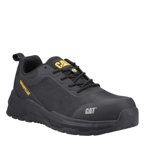 CAT Inductor Mesh Safety Trainers Black ESD Metal Free