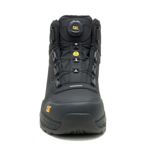 CAT Inductor Tech Safety Boots ESD Black BOA Style