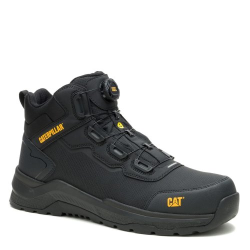 CAT Inductor Tech Safety Boots ESD Black BOA Style