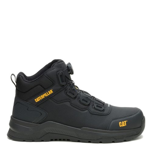 CAT Inductor Tech Safety Boots ESD Black BOA Style