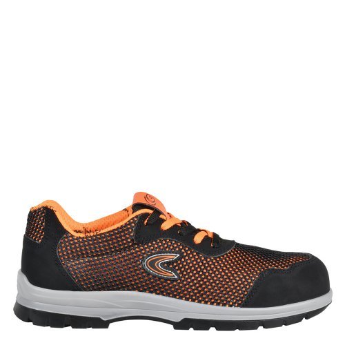 Cofra Prevesa S1 Black/Orange Safety Trainers 