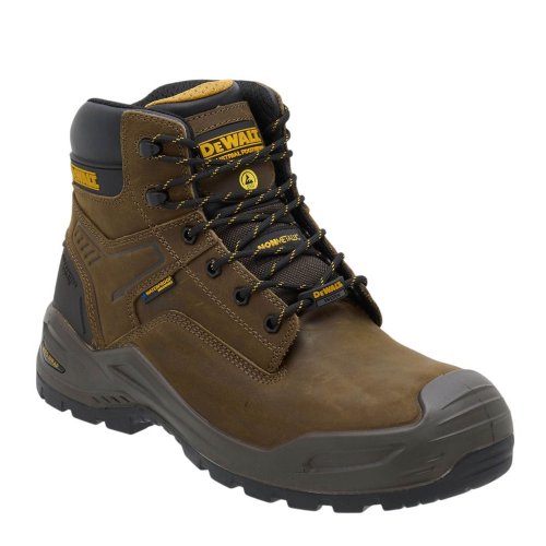 DeWalt SteelForge Brown Waterproof Metal Free S7S Safety Boots