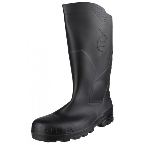 Dunlop Devon Black Safety Wellingtons