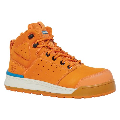 Hard Yakka 3056 PR 130MM Side Zip Orange Safety Boots