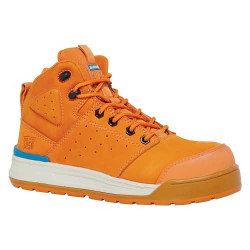 Hard Yakka 3056 PR 130MM Side Zip Orange Safety Boots