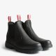 Hunters Drift Black Leather Occupational Dealer Boots Slip Non Safety