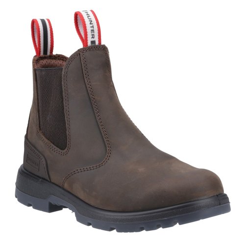 Hunter Kirkwood Occupational Slip On Dealer Boots Non Safety Ladies Brown 