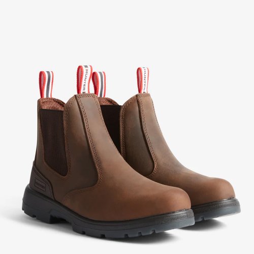 Hunter Kirkwood Occupational Slip On Dealer Boots Non Safety Ladies Brown 