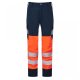 Leo Workwear Winswell Women's Stretch Cargo Trousers Hi-Vis Orange / Navy