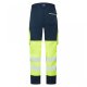 Leo Workwear Winswell Women's Stretch Cargo Trousers Hi-Vis Yellow / Navy