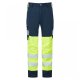 Leo Workwear Winswell Women's Stretch Cargo Trousers Hi-Vis Yellow / Navy