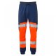 Leo Workwear Hawkridge Class 1 Stretch Trousers Hi-Vis Orange / Navy