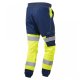 Leo Workwear Hawkridge Class 1 Stretch Trousers Hi-Vis Yellow / Navy