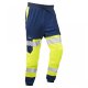Leo Workwear Hawkridge Class 1 Stretch Trousers Hi-Vis Yellow / Navy