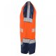 Leo Workwear Ruda Class 2 Long-Sleeved T-Shirt Hi-Vis Orange / Navy