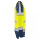 Leo Workwear Ruda Class 2 Long-Sleeved T-Shirt Hi-Vis Yellow / Navy