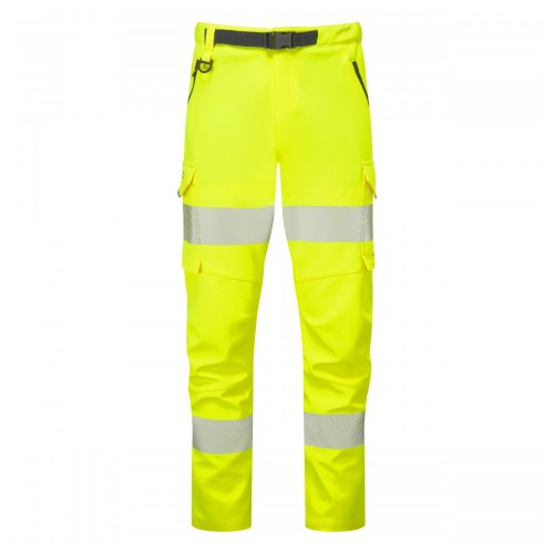 Leo Workwear Starcross Yellow Stretch Ladies Hi Vis Trouser