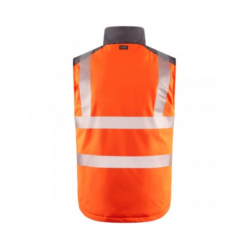Leo Workwear Halsinger Hi Vis Orange Class 2 Bodywarmer