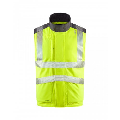 Leo Workwear Halsinger Hi Vis Yellow Class 2 Bodywarmer