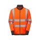 Leo Workwear Arganite EcoViz Air Layer Full Zip Sweatshirt Orange