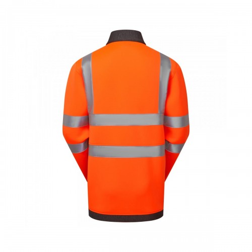 Leo Workwear Arganite EcoViz Air Layer Full Zip Sweatshirt Orange